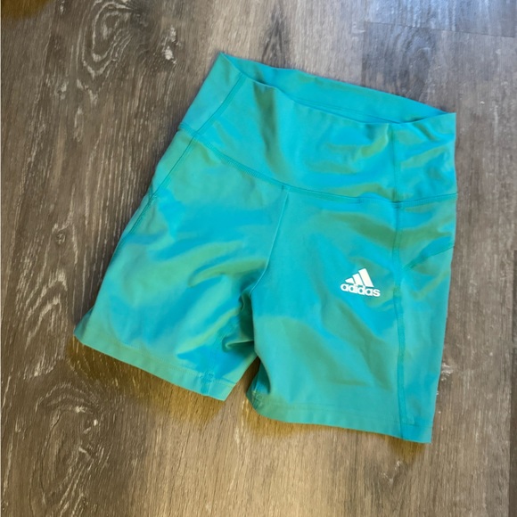 Adidas athletic gym shorts teal - Picture 3 of 7